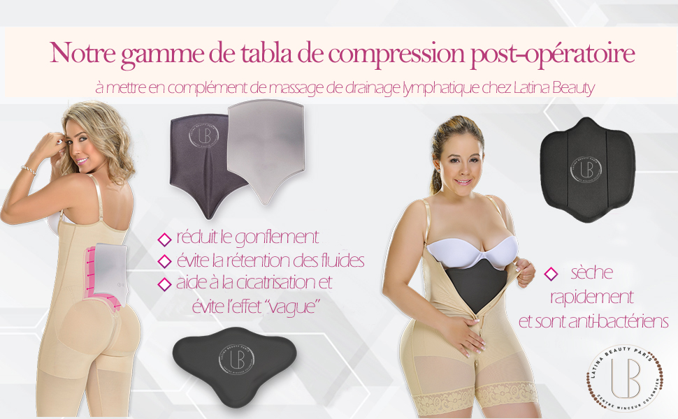 Table de compression après liposucción–NOIRE – latina beauty – waist  cinchers