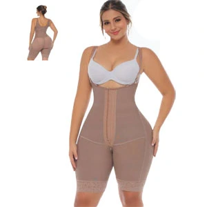 Combinaison post-opératoire mi-cuisse noire